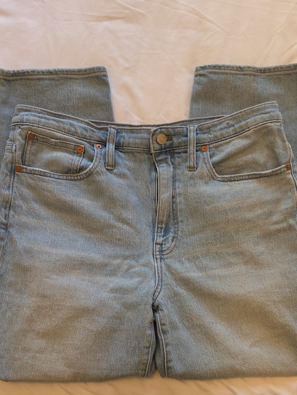 Madewell Light Blue Denim Jeans with Branded Waist Tag